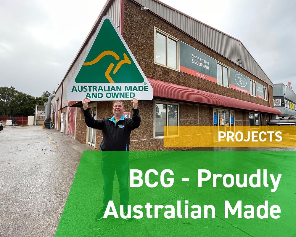 BCG are proud to greet the Australian Made & Owned logo.